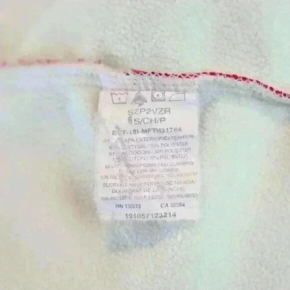 VINTAGE Riders by Lee Red & White Plaid Flannel Fleece Lined Shirt Size Small - Picture 5 of 9